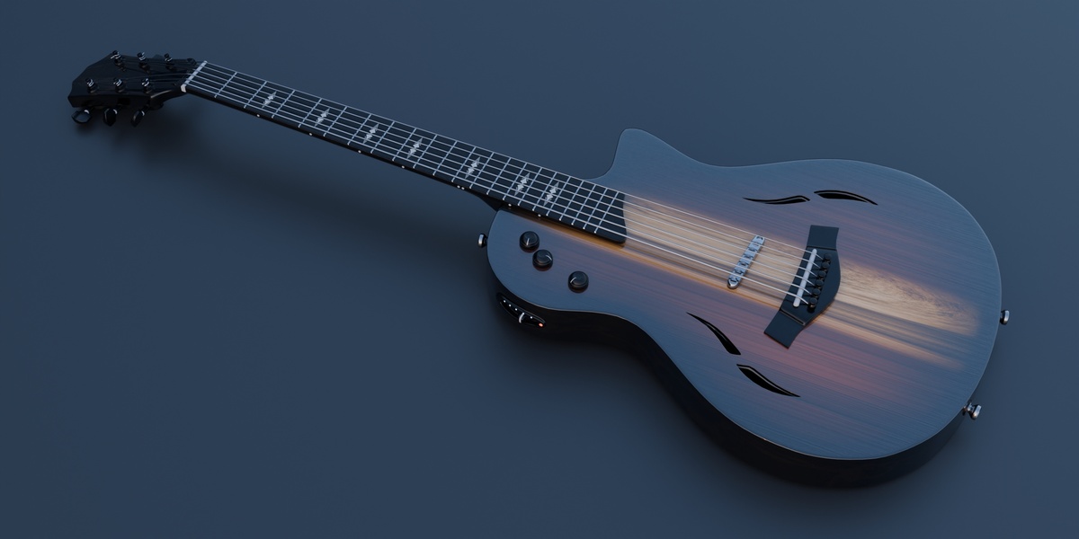 Semi Acoustic Hybrid Guitar, KOA Finish